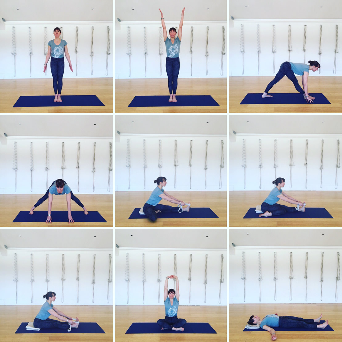 Forward-bends-Beginners-general Yoga home practice - Standings, Beginners General Level