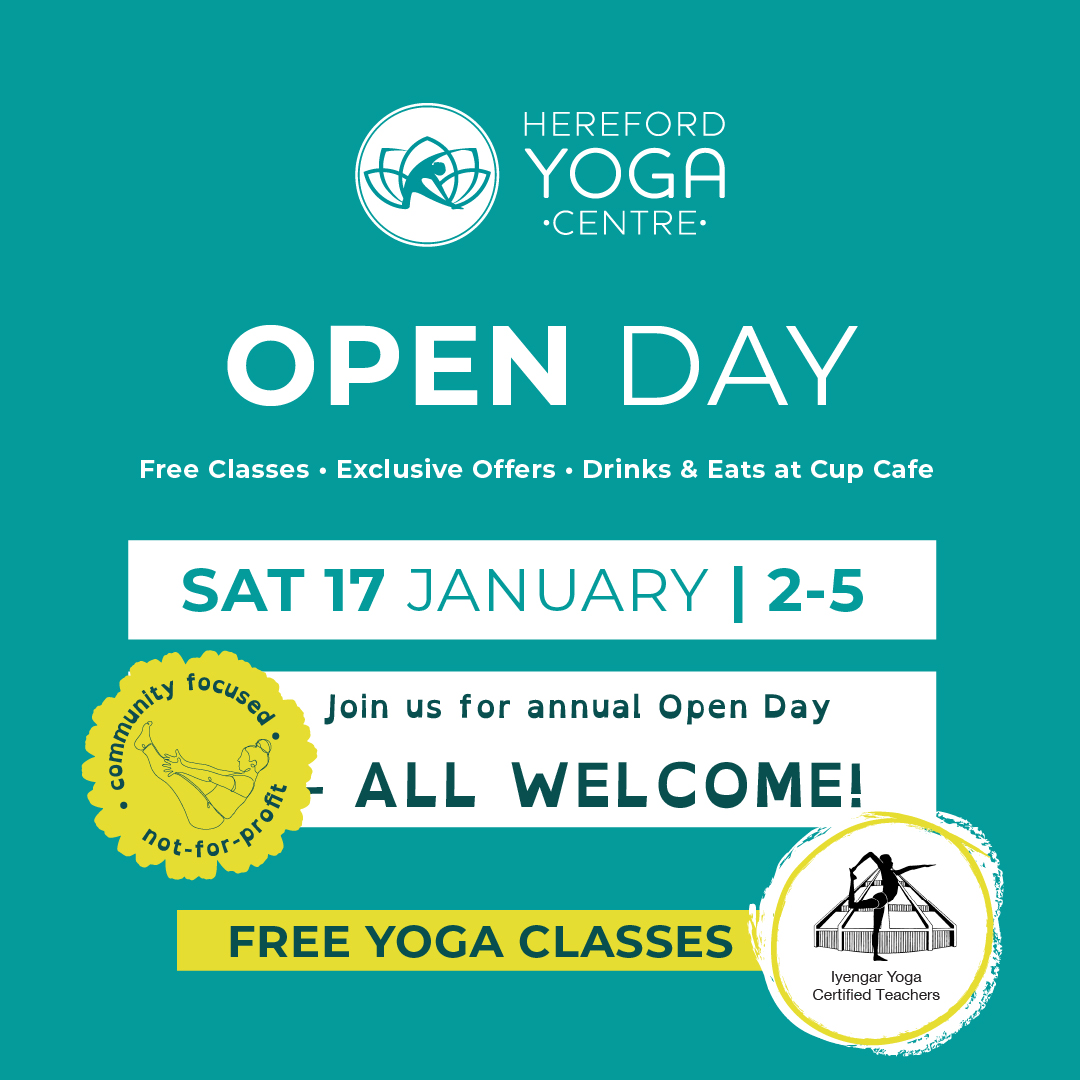 Hereford Yoga Open Day promo graphic