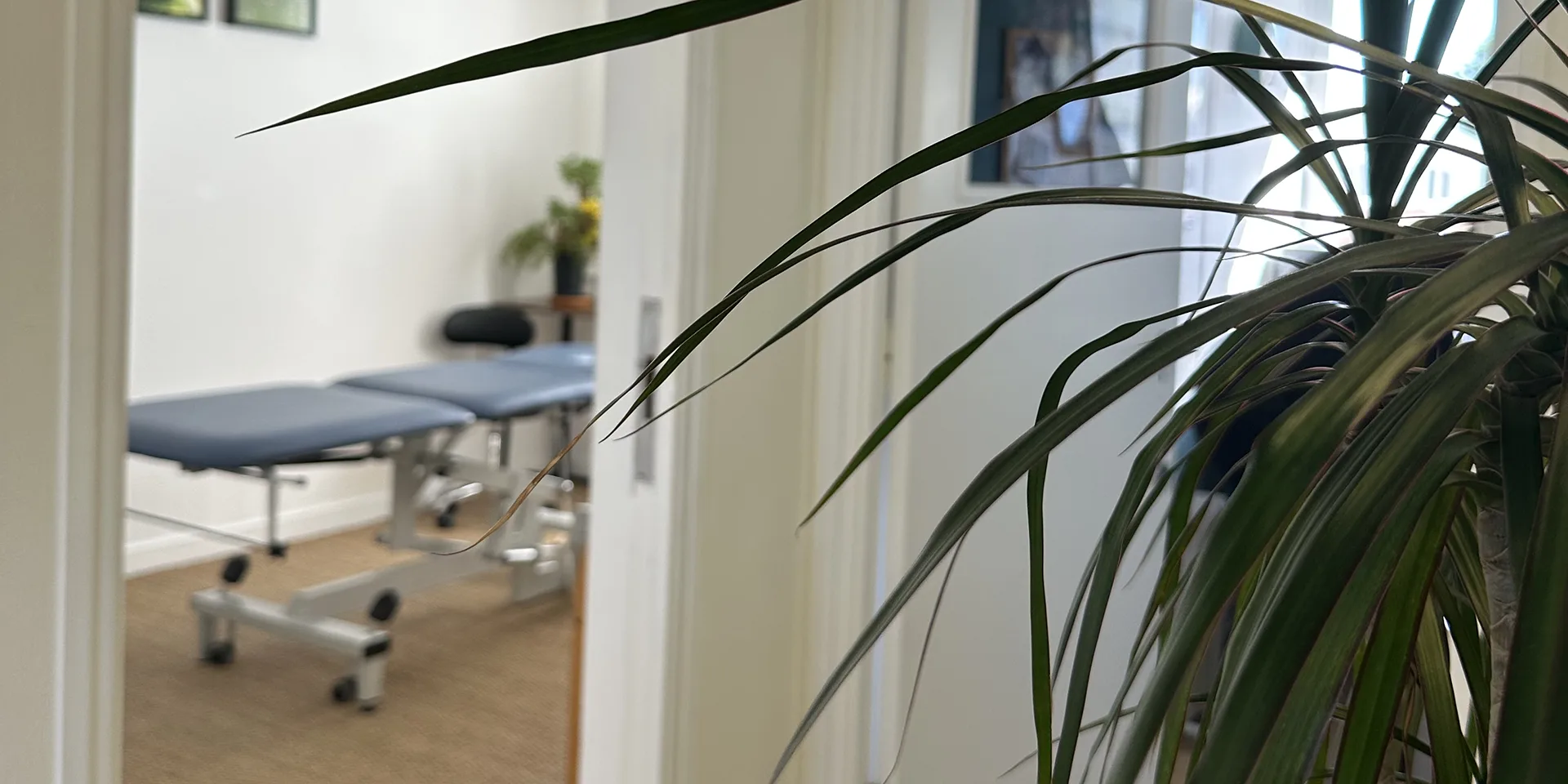open doorway to therapy room at Hereford Yoga Centre