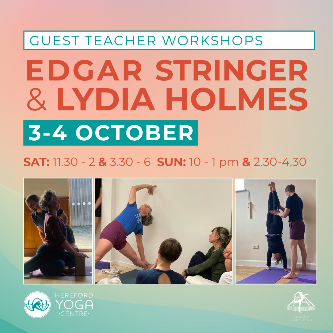 Edgar and Lydia weekend workshop graphic with Hereford Yoga