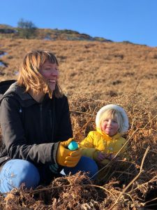 Jenny-May laughing with niece